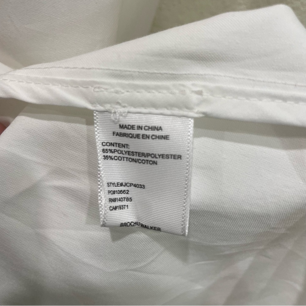 NWT Brochu Walker Havana Mini Dress White Tiered Puff Sleeve Button Front Large - Picture 9 of 16